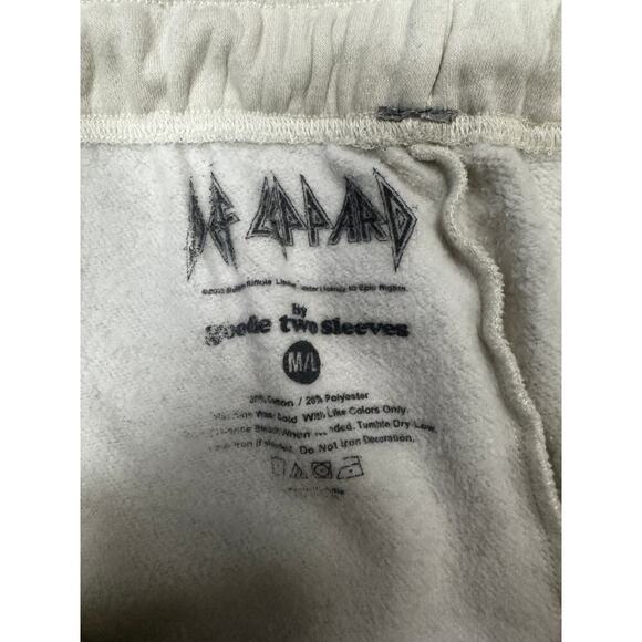 Def Leppard Mens Spell Out Logo Jogger Pants Elastic Waist Medium NWOT‎ - Picture 5 of 7